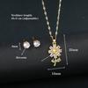 INS Hot Sale Plant Sunflower Crystal Necklace Flower Pendant for Women Girls Casual Party Trend Neck Jewelry Accessories