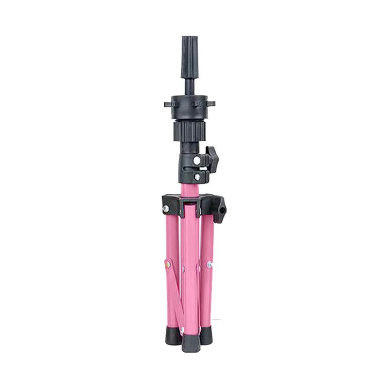 1Pcs Metal Wig Mannequin Head Tripod Stand Wig Stand Tripod For Hairdressing Training Head Adjustable Wig Tripod Stand