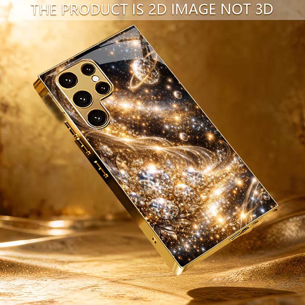Mlhovina Atmosféra Jednoduchost Prémiové Pokovené Skleněné Pouzdro na Telefon pro Samsung Galaxy S26 S25 S24 S23 S22 S21 FE, Ultra, Plus