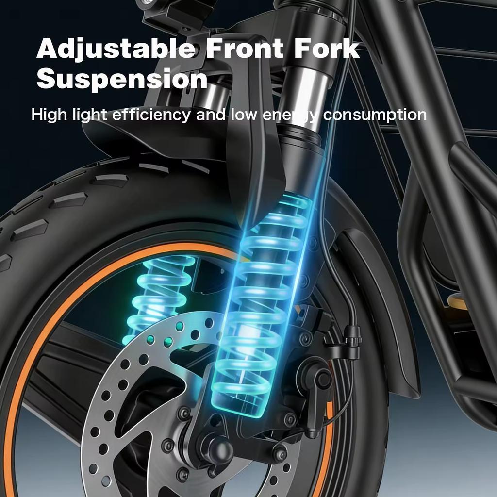 H14 E Scooter 600W Motor 36V10AH Battery Front Suspension Dual Disc Brakes Electric Scooter 14-Inch Tires Commuting E-Scooter