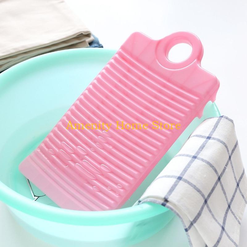 F26C Hanging Plastic Household Bathroom Sink Non Slipping Wash Board for Clothes Underwear Socks Cleaning Tools