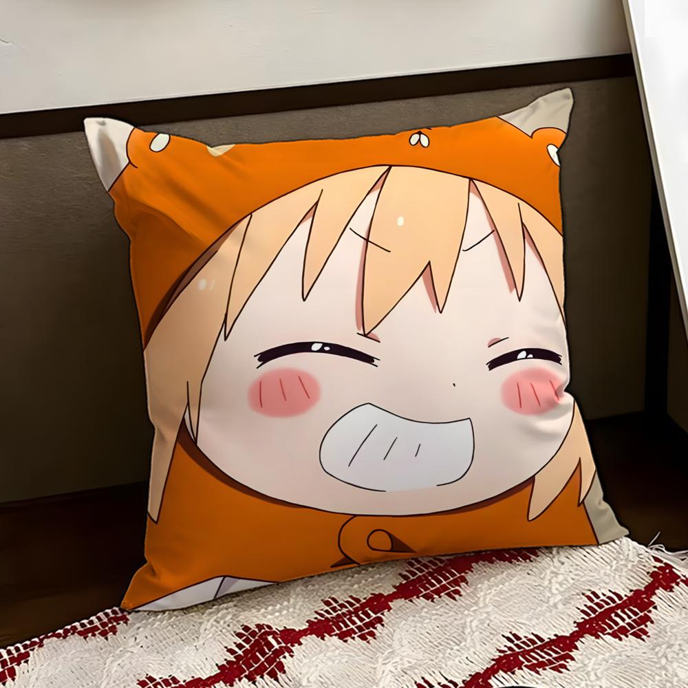 

Anime HHimouto UUmaruchan Cushion Cover Reversible Soft Durable Pillow Cover Home Car MultiScene Use for Daily Comfort 30X30cm