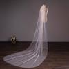 Bridal Veil Mesh Design Extra Long Wedding Veil Stunning Hairstyle Veil Scalp-friendly Soft Drooping Bridal Veil