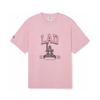 New MLB Los Angeles Dodgers T Shirts Unisex Pink 3ATSN0343-07PKM