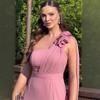 Frühjahr 2026 Neu Europäisch-Amerikanisch Amazon Grenzüberschreitender Außenhandel Damen Einzel-Schulterband Abendkleid, Damen Langarmkleid mit Schlitz Kleid