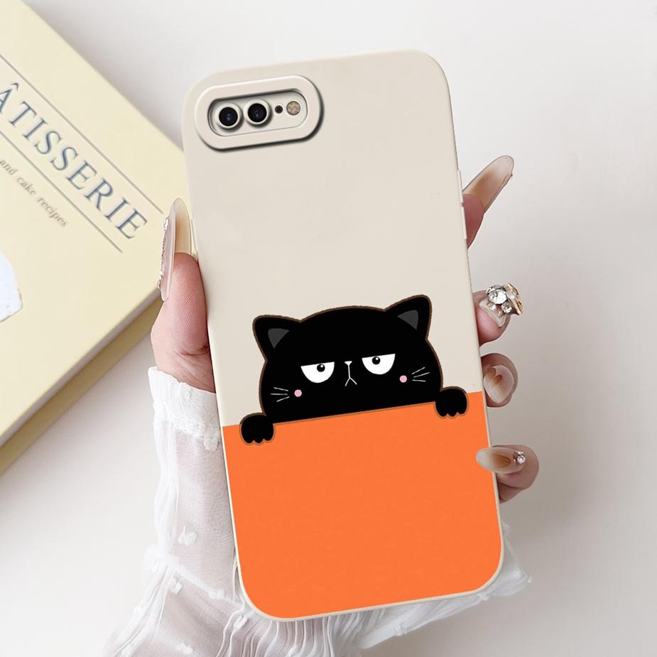 For Apple iPhone 7 Plus Case iPhone8 Plus Luxury Candy Painted Cover Shockproof Phone Case For iPhone 8 iPhone7 Plus Soft Fundas