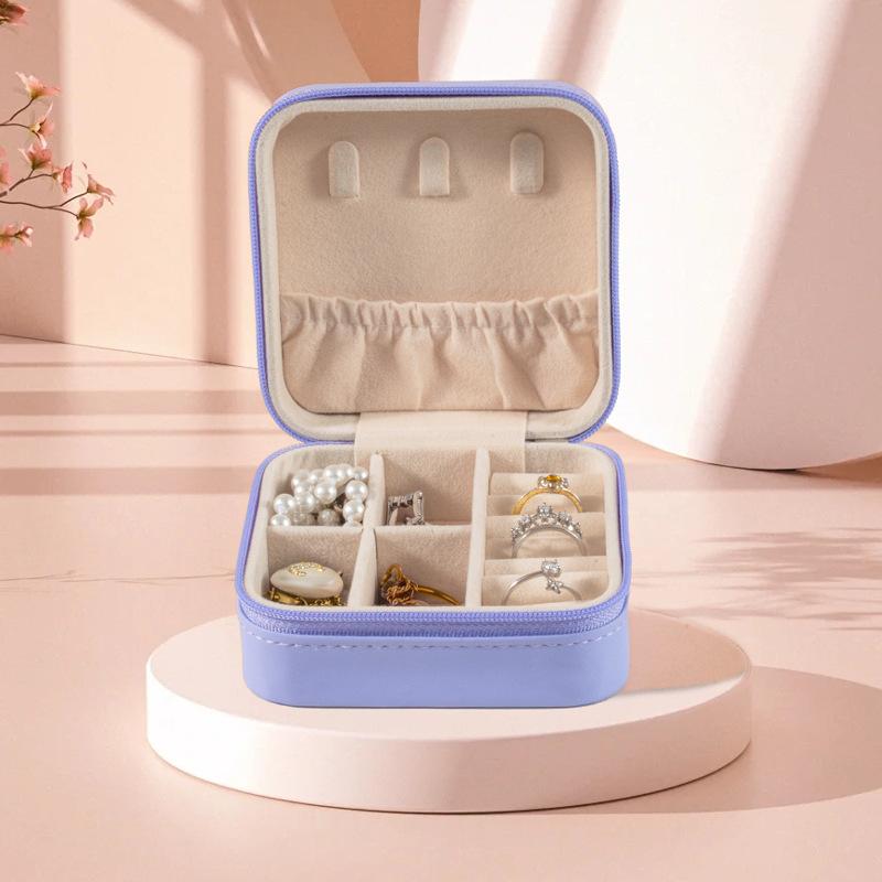 Portable Jewelry Box European Princess Travel Korean Hand Jewelry Jewelry Bag Earrings Ring Small Storage Box
