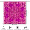 Vintage Boho Mandala Shower Curtain Pink White Decorative Bathroom Decor Floral Home Textile