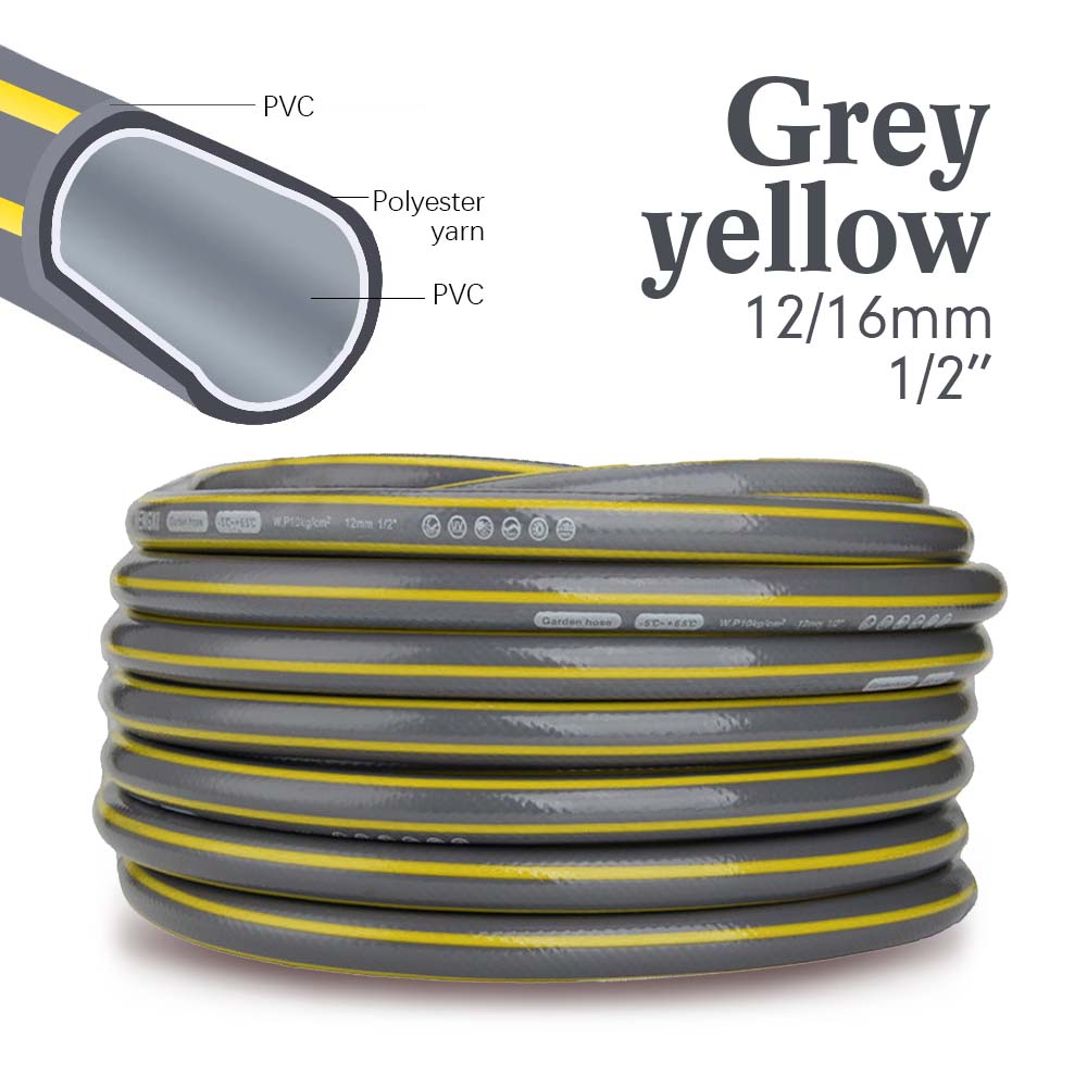 1/2" PVC Watering Hose Three-layer Glue Environmentally Friendly Heat Resistant Durable Garden Watering Flowers Home Car Wash