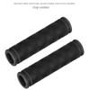 Black Bike Handle Grip Rubber Bike Cover Protecting New Mountain Bike Grips