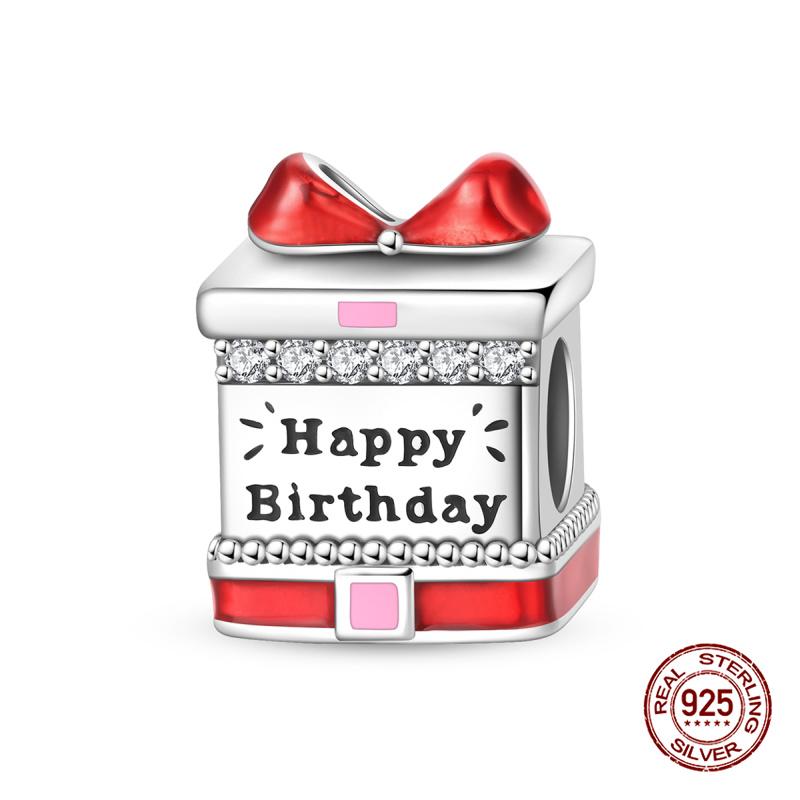 Original Charm Kupfer Palast Herzförmiger Rosa Perlen Charm Bead Passend für 3mm Original Armbänder für Damen DIY Feinschmuck Geschenke