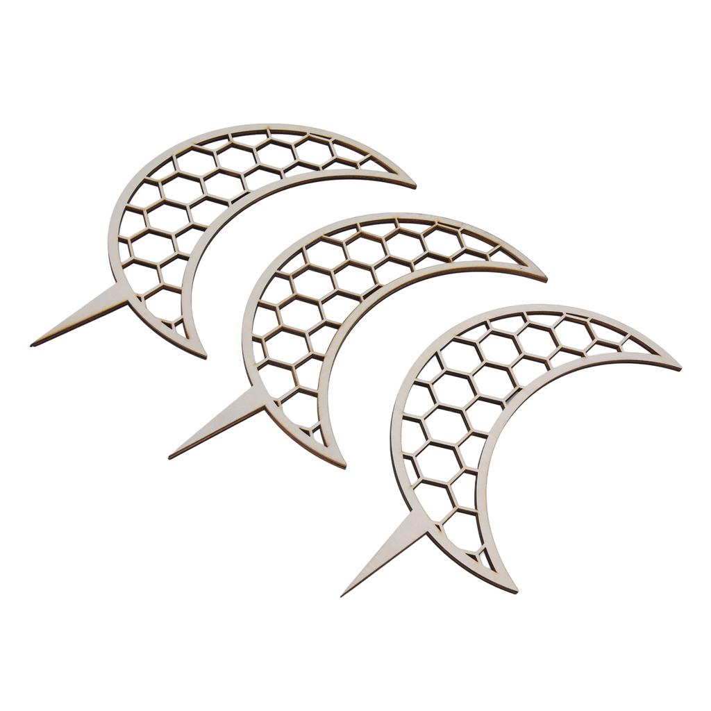 3 szt. Podpory do pnączy Unikalny design Drewno kompozytowe 30cm Stojak do pnączy kwiatowych do modelowania roślin Styl księżycowy