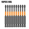 6pcs/10pcs Non-slip PH2 Magnetic Batch Head Electric Screwdriver Bit  Power Hand Tools