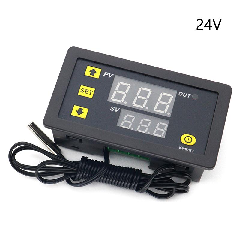 1Pcsled Display Thermostat With Heating/Cooling Controller W3230 12V24V Ac110‑20V Probe Wire 20A Digital Temperature Control