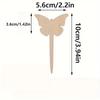 15/20pcs Wooden Garden Flower Butterfly Poplar Multi-signature Signage Wholesale Meat Label Micro-landscape Signage DIY Plug