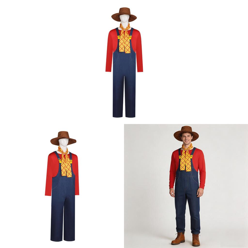 Toy Story Stinky Pete The Prospector Cosplay Costume With Polyester Fabric For Halloween Role Play