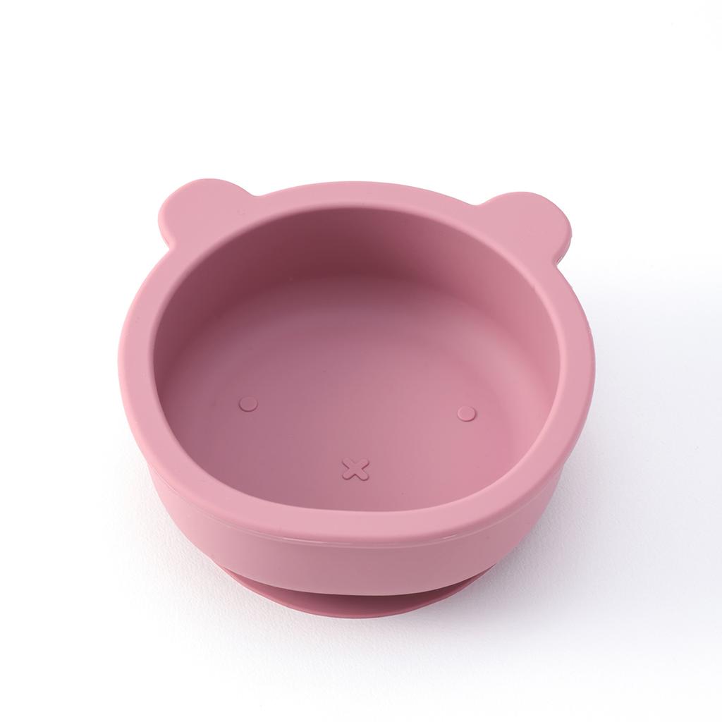 Color Kids 1PCS Cartoon Bear Silicone Bowl Toddler Self Feeding Set Suction Base BPA Free Baby Weaning Essentials