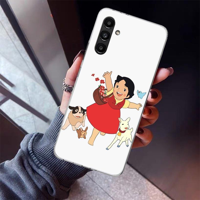 Heidi Cute Cartoon Phone Case For Samsung Galaxy A17 A57 A37 A16 A26 A36 A56 A15 A25 A35 A55 A14 A13 A54 A53 A34 A24 A33 A23 Gal