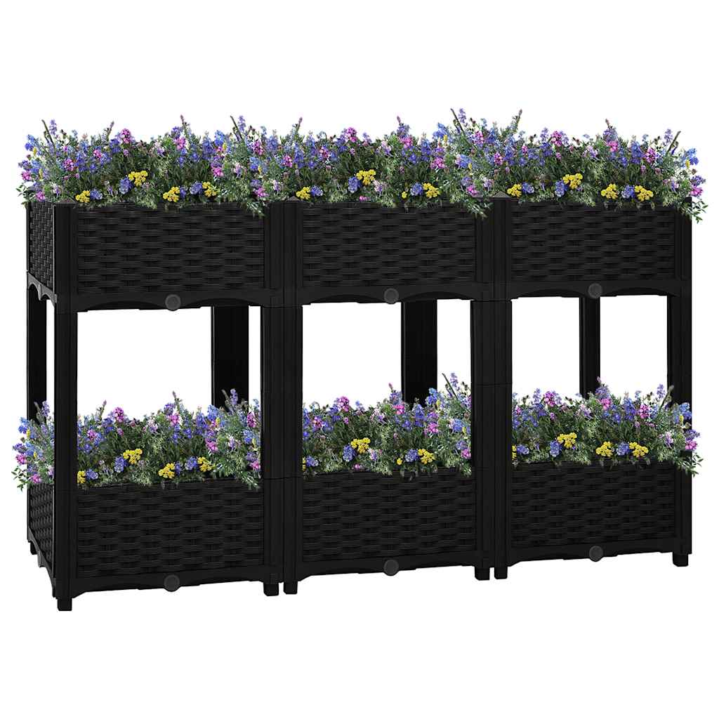 Vidaxl Donica Do Podniesionej Rabaty, 120X40X71 Cm, Polipropylen