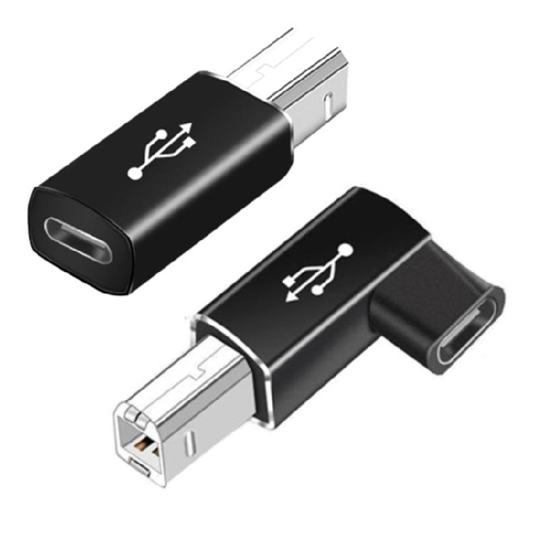 USB to USB C Adapter USB C Female to Square Male USB Car Charger Type C Converter for Laptops Mobile Phones Tablets