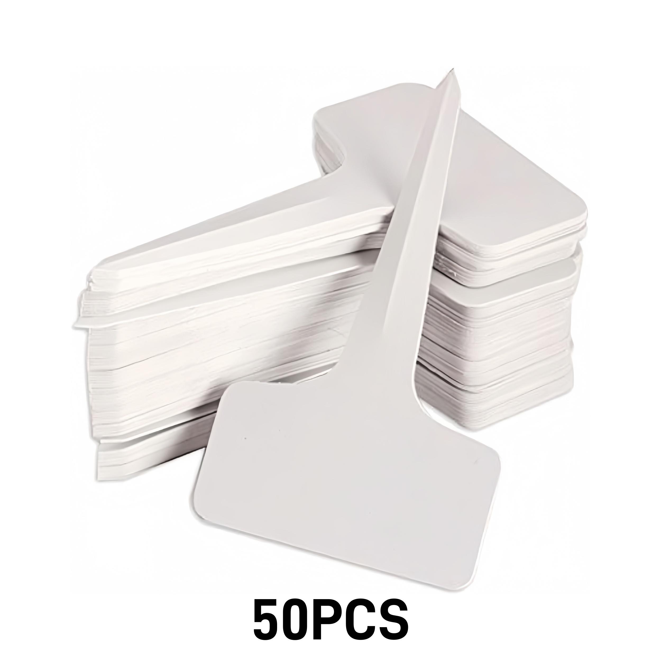 

50-200PCS T-shaped Plant Labels PVC Waterproof Nursery Garden Plant Labels Reusable Wooden Stake Labels Potted Plant Markers