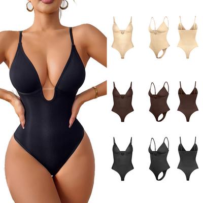 Body Sexy com Decote em V Profundo e Cós Ajustável para Mulheres