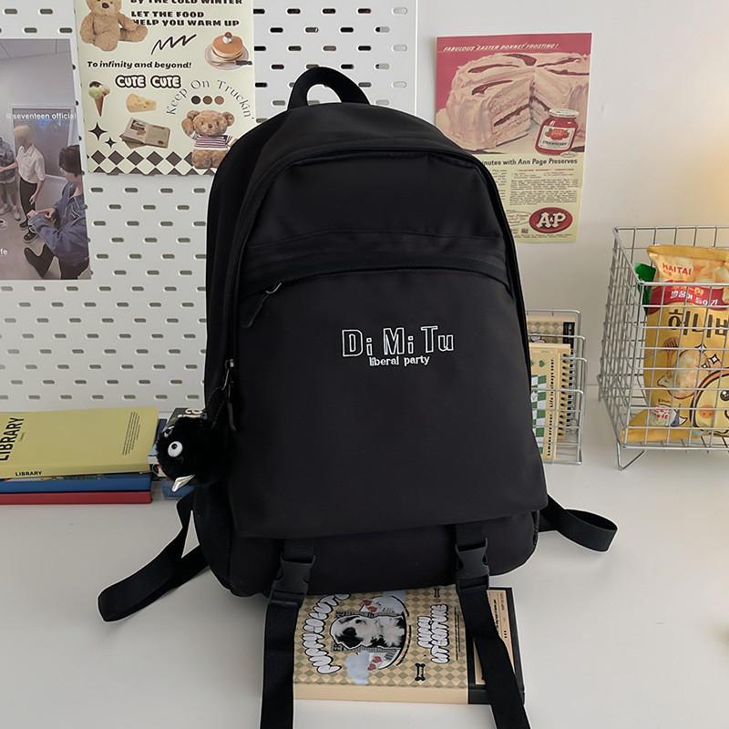 Retro Style Korean Backpack With Large Capacity Perfect For Travel And Everyday Use чёрный