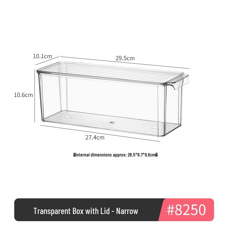 Clear Acrylic Jewelry and Cosmetics Storage Box with Lid