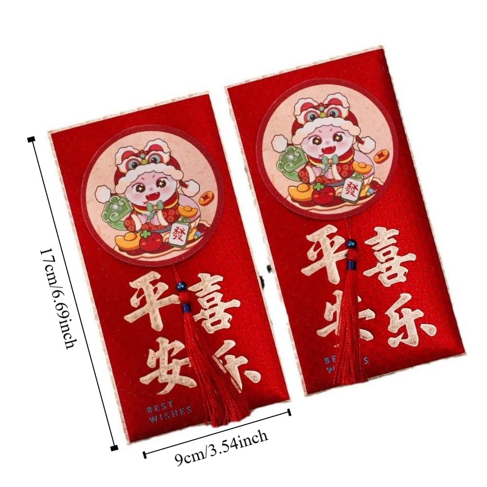 2 Pcs the Chinese Zodiac Snake Year Money Envelope Blessing Lucky Money Pockets Celebration Party