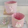 Quilting Cotton Storage Box Love Heart Organizer Box Cute Desktop Storage Basket  Home Decoration