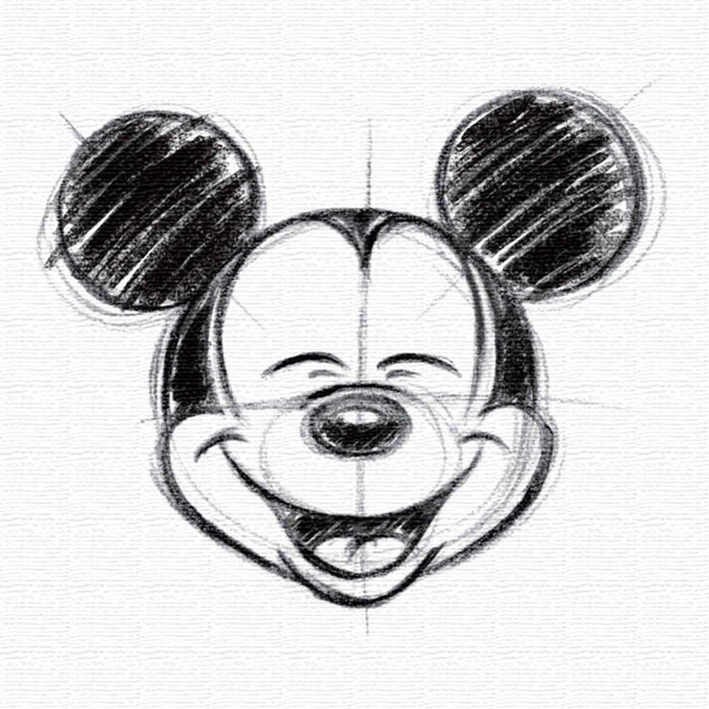 Disney Poster Mickey Mouse 30cm x 30cm Made in Japan dsn-0145