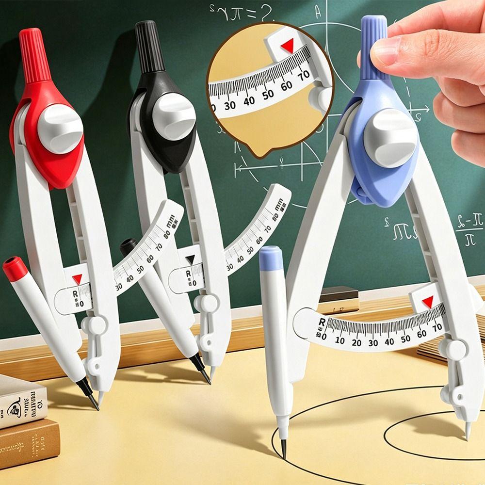 Lock-Distance Compass Digital Display Drawing Compass Durable Geometry Compass  Student Exams