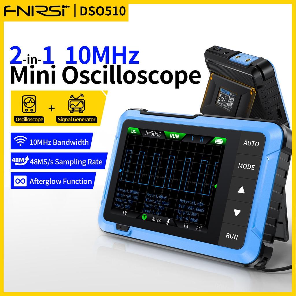 FNIRSI DSO510 Handheld Digital Oscilloscope & Multifunction Signal Generator