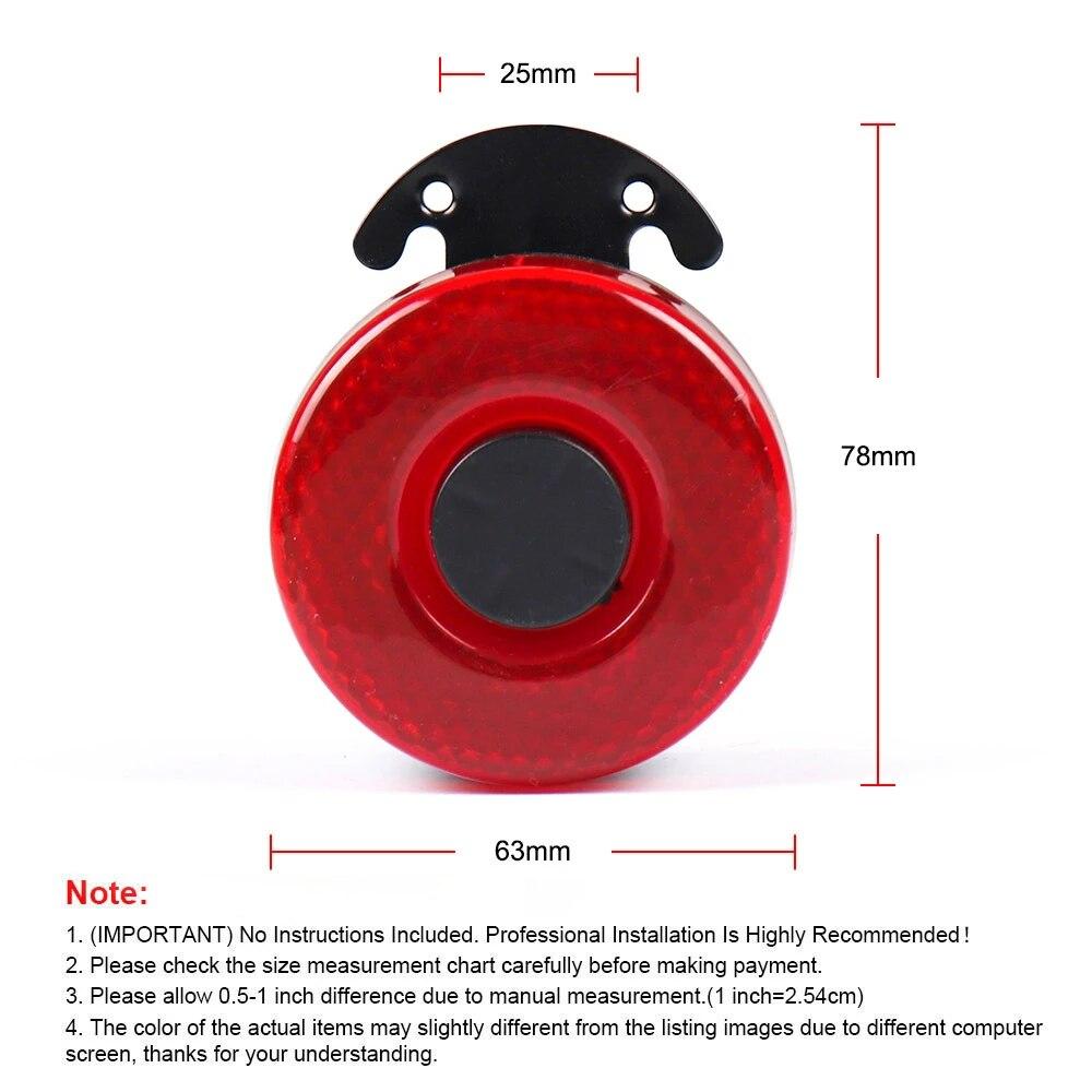 12/24V Reverse Accessories Beeper Horn Vehicle Auto Warning Back Up Car Reversing Alarm Speaker Buzzer Siren with Light for Cars