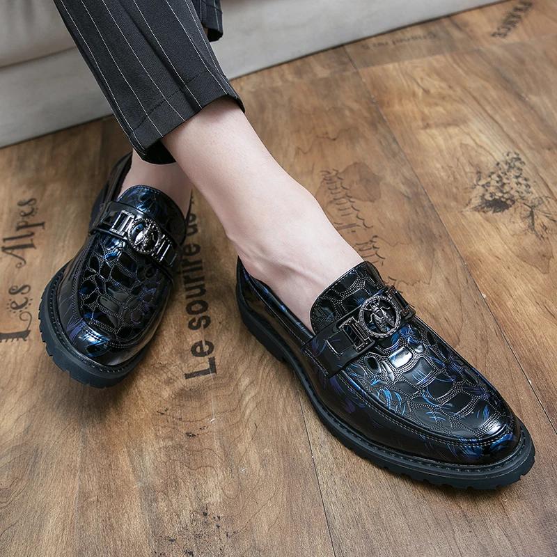 Men Shoes Leather Male Men's Men Oxfords Dress Shoes for Men Luxury Designer Loafers Platform Leather Man Shoes