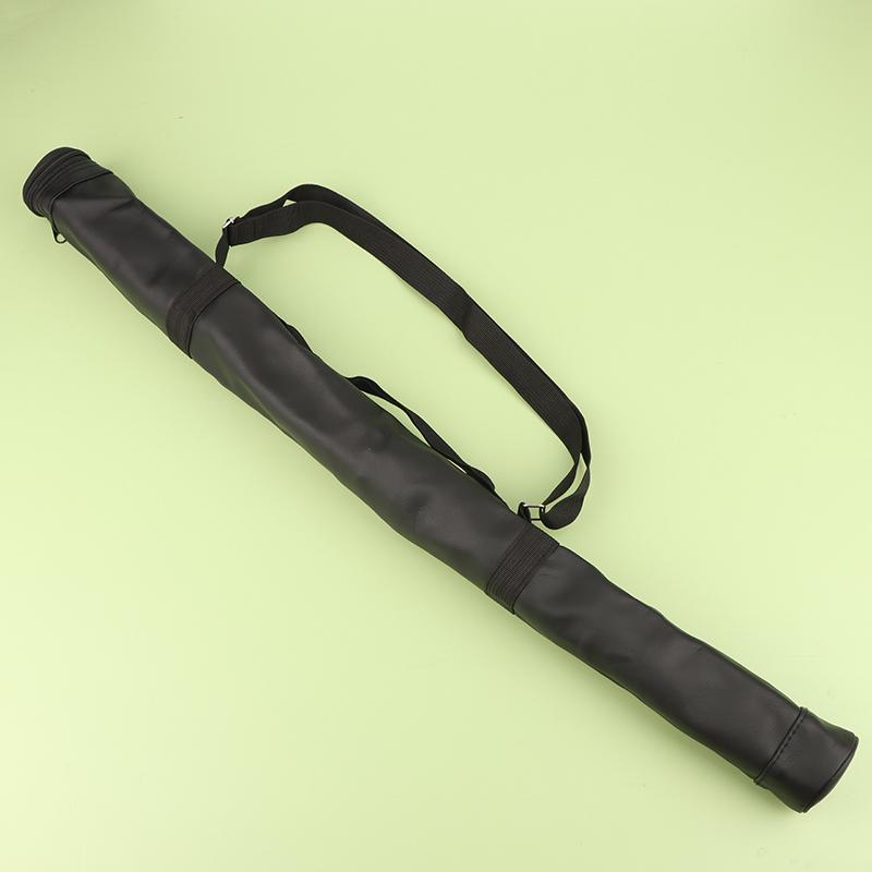 Artificial Leather Rod Box Pool Cue Storage Bag Cue Sticks Bags Foldable Adjustable Shoulder Strap Billiard Rod Sleeve
