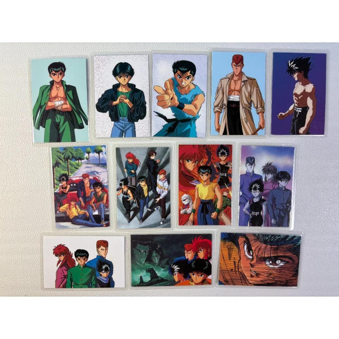 Used Yu Yu Hakusho laminated card set of 12