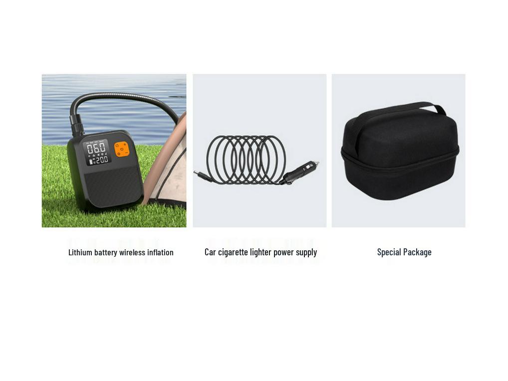 High-Pressure Electric Inflatable Pump for Car, Boat, Tent, Air Mattress, Kayak, SUP Paddle Board, and Floating Platform.