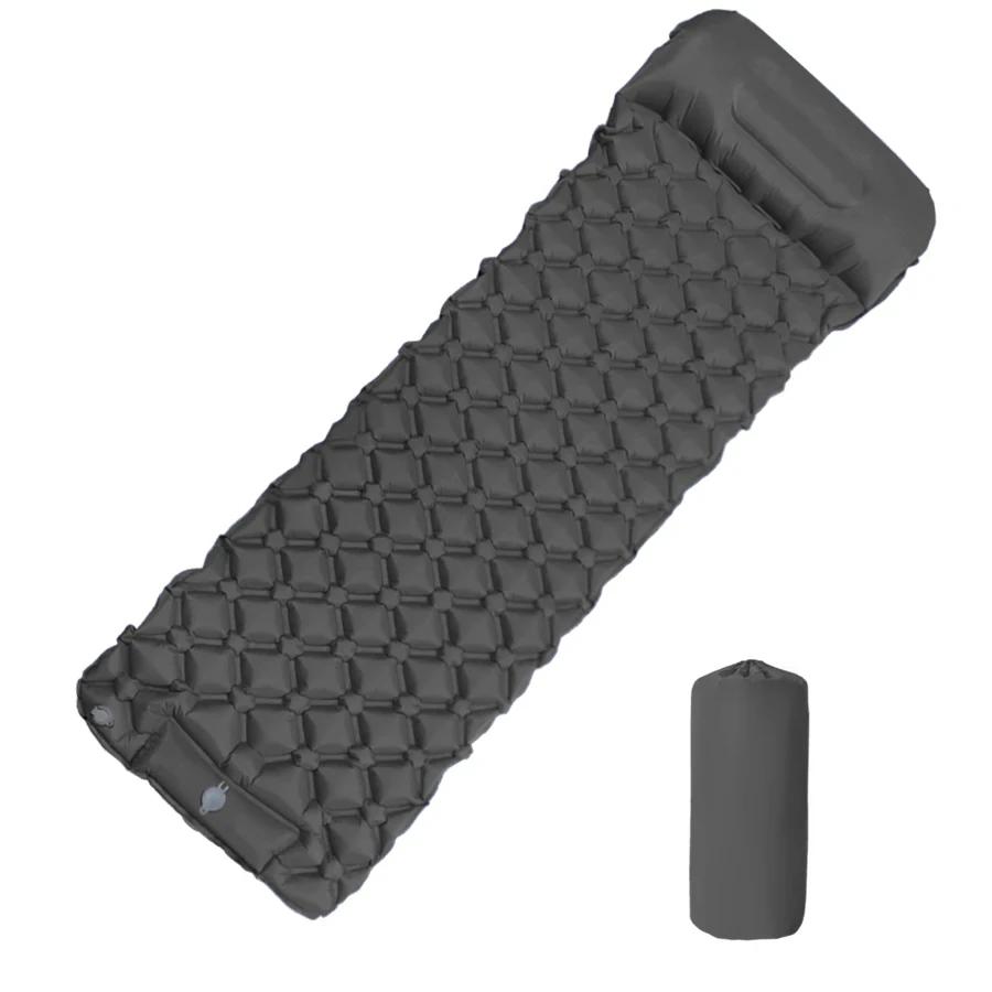 Outdoor Pneumatic Mattress, Practical, Ultra-light, with Built-in Pillow and Built-in Air Pump, Suitable for Hiking and Camping.