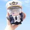 niannyyhouse Plush Doll Clothes 10cm-15cm Buflight Uniform Set (5 pieces) - Doll Dress-Up