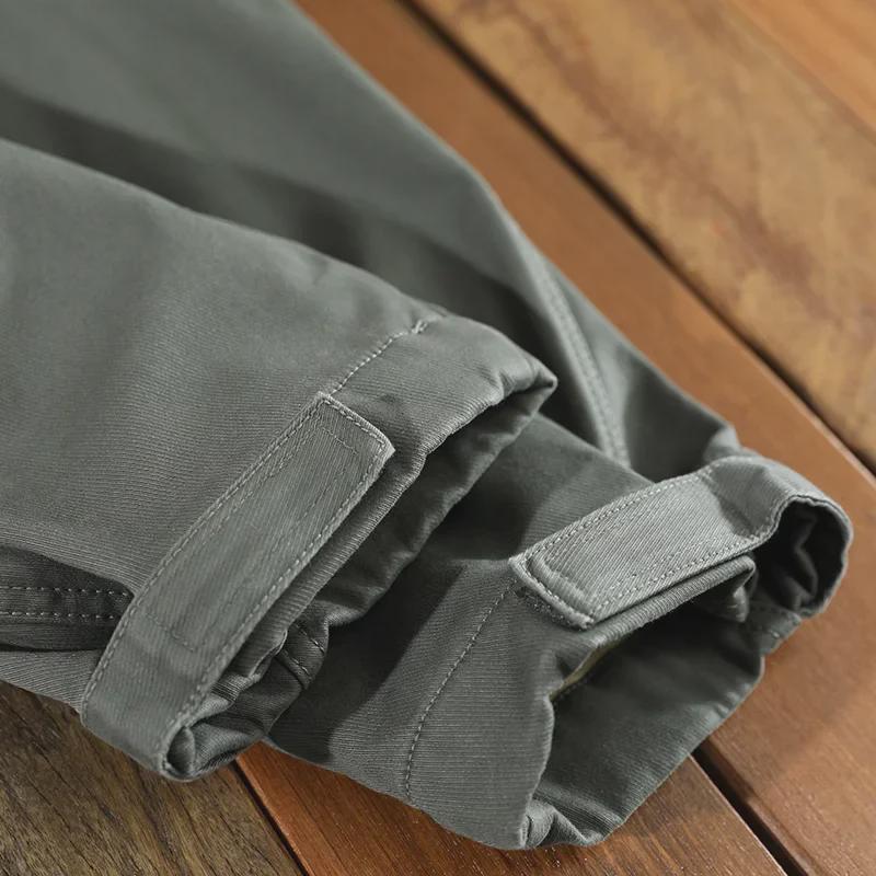 Men's Winter Plus-Size Velvet Work Pants - Loose Fit Casual Trousers