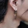 Fashion Forward Conical Pendant Earrings Ear Drop With Detailing Punk Inspired Alloy Jewelry Gift For Her