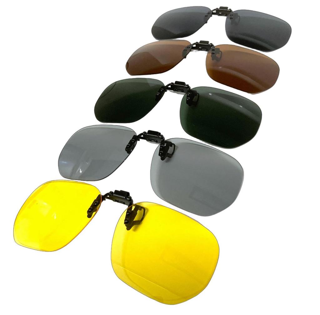 EYE CLIPPER Polarized Size UV Easy to Wear Over for Men and Women Sunglasses, 58, Large, Clip-on, Flip-Up, Polarized, Photochromic, Bib, Protection,