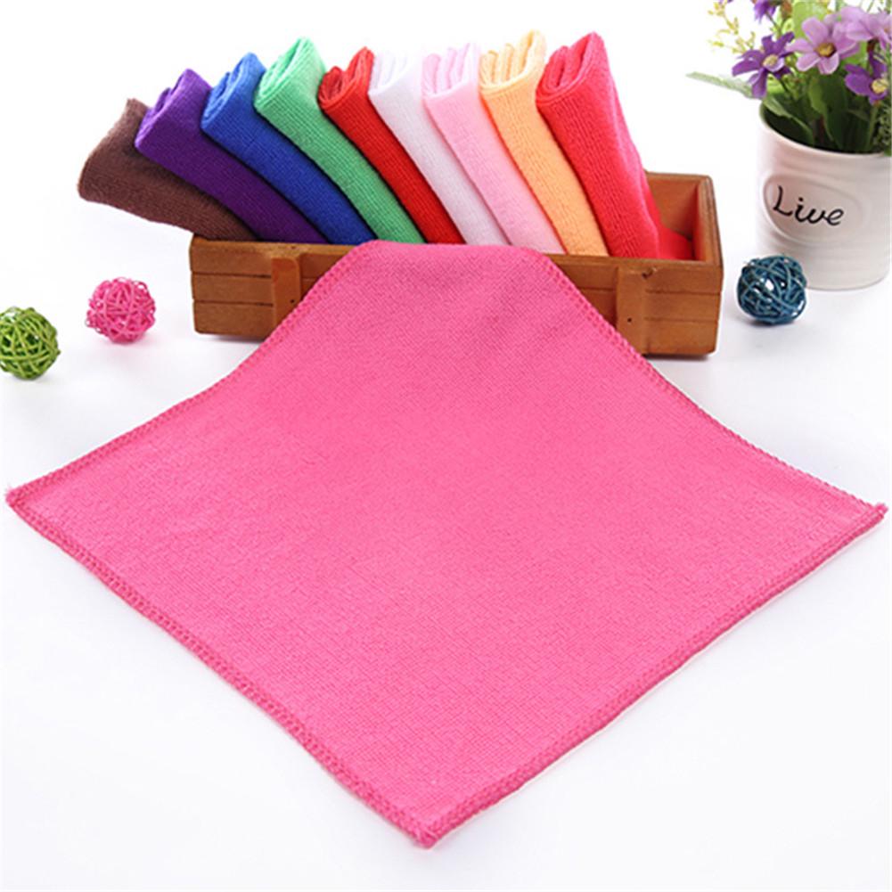 Soft Comfortable Hand Towels Super Absorbent Quick Drying Square Towel Bathroom Kitchen Accessories (25 X 25cm)