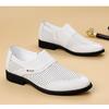 Spring Summer Shoes Men Brogues Black White Dress Business Shoes Brand Male Footwear Soft Breathable