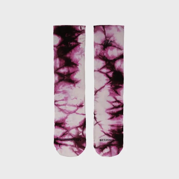 Arc Marble Run Crew Socks - Burgundy