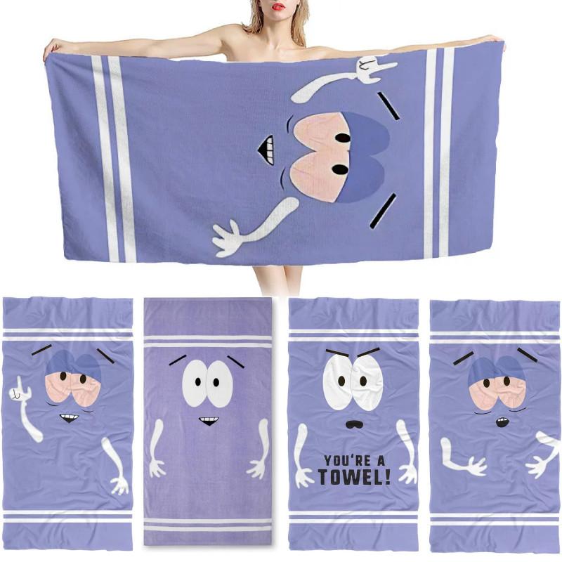 South Park Motiv Cartoon Handtuch Super Saugfähig Schnell Trocknend Für Kinder Strand