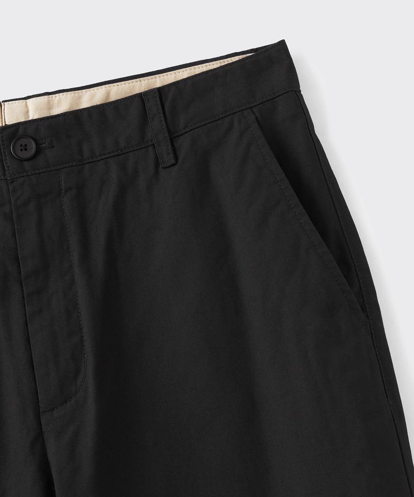 MUSINSA STANDARD [City Workers] Tapered Cotton Pants [Black]