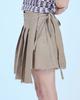 Dilettantism D-Ring Pleated Wrap Skirt (Bg)