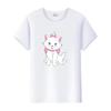 Cute Disney Marie Cat Cartoon Women Tees Summer Tops Aesthetic White Short Sleeve Girl T-Shirts Plus Size Clothing Mens Blouses